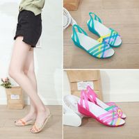 Women's Casual Color Block Open Toe Peep Toe Sandals main image 1