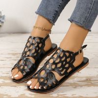 Women's Casual Solid Color Round Toe Flat Sandals sku image 1