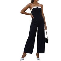 Women's Daily Sexy Color Block Full Length Jumpsuits main image 2