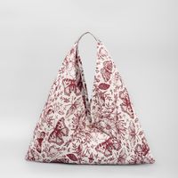Women's Medium Polyester Cotton Printing Ethnic Style Magnetic Buckle Cloud Shape Bag sku image 5