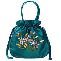 Women's Small Silk Flower Vintage Style String Handbag main image 3