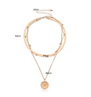 Vintage Style Solid Color Alloy Women's Layered Necklaces main image 2