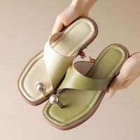 Women's Casual Vacation Solid Color Open Toe Beach Sandals main image 3