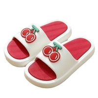 Women's Casual Multicolor Strawberry Round Toe Slides Slippers main image 2