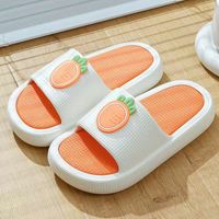 Women's Casual Multicolor Strawberry Round Toe Slides Slippers sku image 6