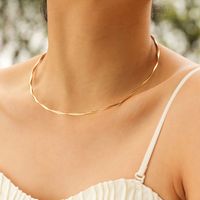 304 Stainless Steel 18K Gold Plated IG Style Twist Choker main image 10