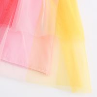 Cute Rainbow Cotton Polyester Girls Dresses main image 3