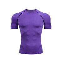 Simple Style Solid Color Polyester Milk Fiber Round Neck Active Tops T-shirt main image 5