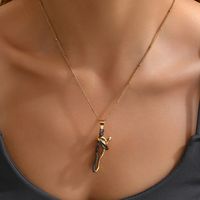 Cute Artistic Human Alloy Valentine'S Day Women's Pendant Necklace sku image 1