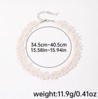 Elegant Simple Style Round Artificial Crystal Imitation Pearl Beaded Women's Necklace main image 2