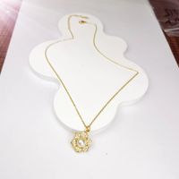 IG Style Sweet Simple Style Flower Alloy Inlay Pearl Zircon Women's Jewelry Set main image 5