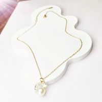 Cute Shiny Letter Alloy Inlay Pearl Zircon Women's Jewelry Set main image 5