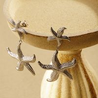 1 Pair Exaggerated Marine Style Starfish 304 Stainless Steel 18K Gold Plated Drop Earrings main image 5