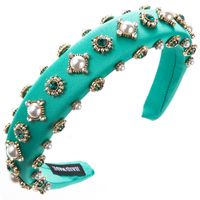 Women's Casual Modern Style Classic Style Round Alloy Inlay Rhinestones Pearl Hair Band sku image 5