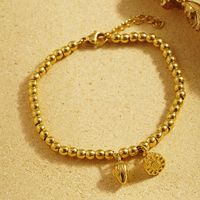 304 Stainless Steel 18K Gold Plated IG Style Lady Modern Style Lotus Lotus Seedpod Bracelets Necklace main image 8