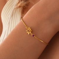 Copper Gold Plated Casual Plating Solid Color Bracelets main image 1