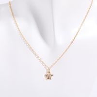 Copper Gold Plated Retro Plating Inlay Solid Color Zircon Pendant Necklace sku image 10