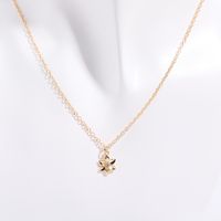 Copper Gold Plated Retro Plating Inlay Solid Color Zircon Pendant Necklace sku image 3