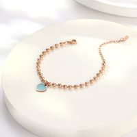 Estilo IG Dulce Forma De Corazón Acero Inoxidable 316 Chapados en oro de 18k Acrílico Pulsera Al Mayoreo sku image 13