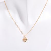 Copper Gold Plated Retro Plating Inlay Solid Color Zircon Pendant Necklace sku image 12