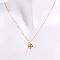 Copper Gold Plated Retro Plating Inlay Solid Color Zircon Pendant Necklace sku image 6