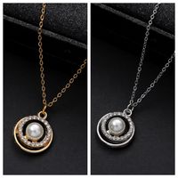 Simple Style Classic Style Solid Color Zinc Alloy Plating Inlay Zircon Women's Pendant Necklace main image 5