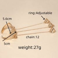IG Style Casual Simple Style Rose Solid Color Alloy Chain Hollow Out Women's Bangle main image 2