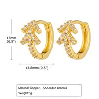 1 Pair IG Style Simple Style Arrow Inlay Copper Alloy Zircon Earrings sku image 1