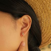 1 Pair IG Style Simple Style Arrow Inlay Copper Alloy Zircon Earrings main image 6