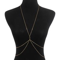 Vacation Classic Style Solid Color Rhinestones Iron Wholesale Body Chain sku image 1