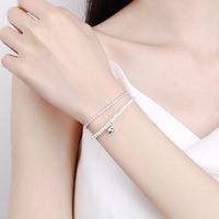 Perle Artificielle Argent Sterling Style IG Style Simple Perlé Couches Balle Bracelets main image 7