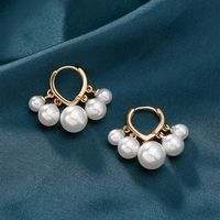 1 Pair IG Style Exaggerated Simple Style Butterfly Hollow Out Inlay Artificial Pearl Copper Zircon Drop Earrings main image 8