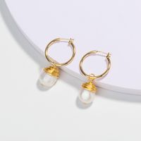 1 Pair IG Style Exaggerated Simple Style Butterfly Hollow Out Inlay Artificial Pearl Copper Zircon Drop Earrings sku image 3