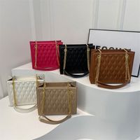 Women's Pu Leather Solid Color Classic Style Zipper Shoulder Bag main image 7