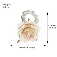 Women's Fairy Style Sweet Flower Artificial Pearl Raw Silk Beaded Hair Tie main image 2