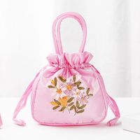 Women's Small Silk Flower Vintage Style String Handbag main image 2