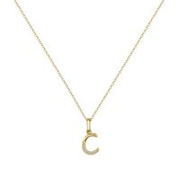 Copper 14K Gold Plated Simple Style Classic Style Plating Letter Pendant Necklace sku image 2
