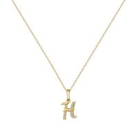 Copper 14K Gold Plated Simple Style Classic Style Plating Letter Pendant Necklace sku image 7