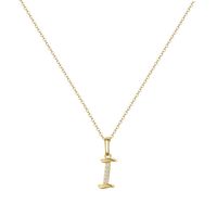 Copper 14K Gold Plated Simple Style Classic Style Plating Letter Pendant Necklace sku image 8