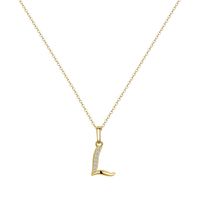 Copper 14K Gold Plated Simple Style Classic Style Plating Letter Pendant Necklace sku image 10