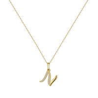 Copper 14K Gold Plated Simple Style Classic Style Plating Letter Pendant Necklace sku image 12