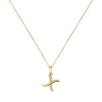 Copper 14K Gold Plated Simple Style Classic Style Plating Letter Pendant Necklace sku image 21