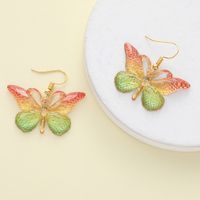 1 Pair IG Style Sweet Butterfly Alloy Drop Earrings sku image 4