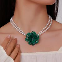 IG Style Sweet Flower Imitation Pearl Beaded Women's Necklace main image 4