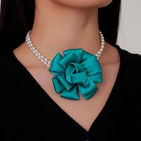 IG Style Sweet Flower Imitation Pearl Beaded Women's Necklace main image 9