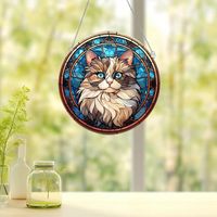 Cute Modern Style Animal Cat Arylic Pendant Artificial Decorations main image 4