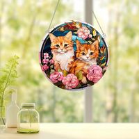 Cute Modern Style Animal Cat Arylic Pendant Artificial Decorations main image 5