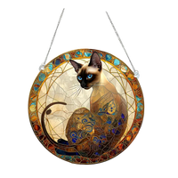 Cute Modern Style Animal Cat Arylic Pendant Artificial Decorations sku image 3