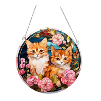 Cute Modern Style Animal Cat Arylic Pendant Artificial Decorations sku image 6