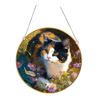 Cute Modern Style Animal Cat Arylic Pendant Artificial Decorations sku image 9
